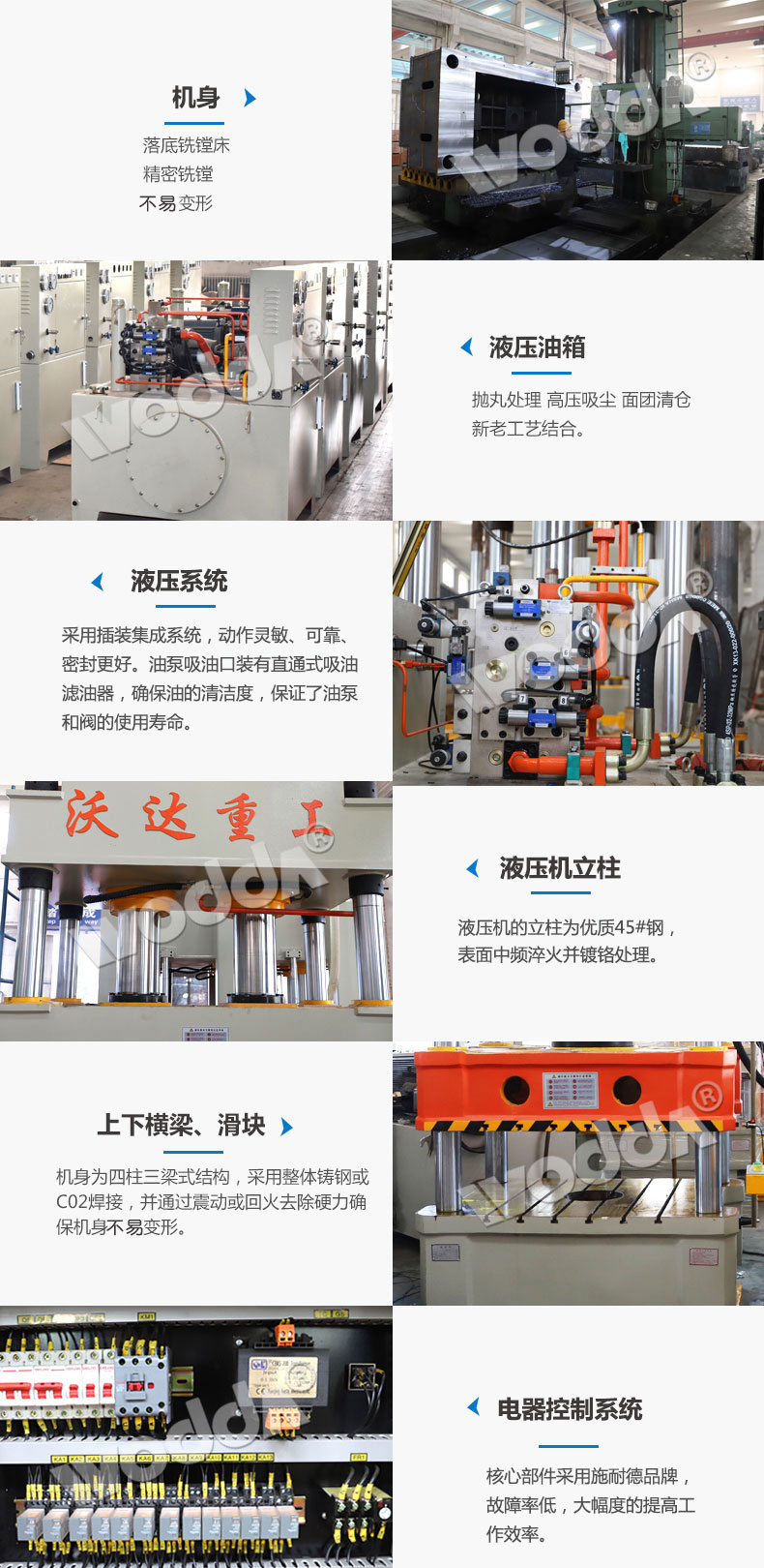 630噸四柱拉伸液壓機細節(jié)
